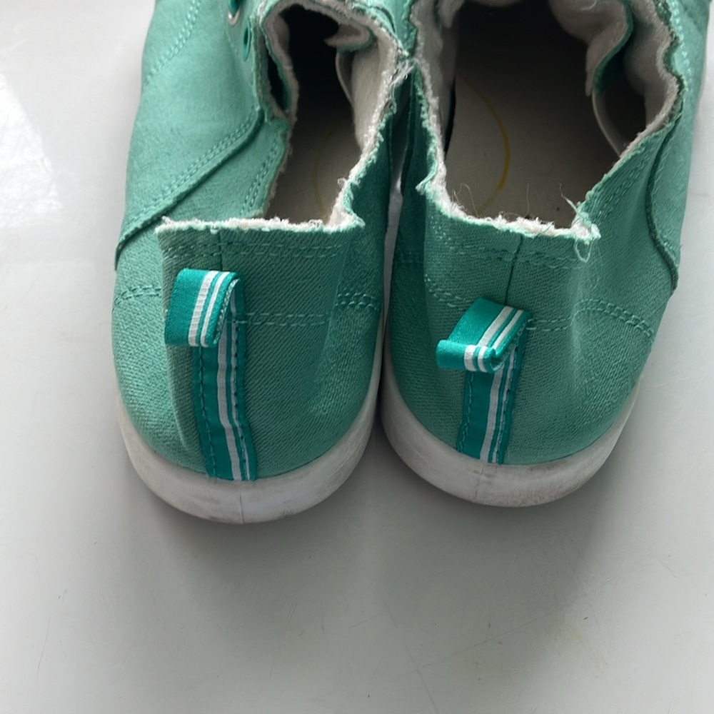 Vionic beach mint Green Canvas pismo Sneakers women’s size 10 - Picture 5 of 9